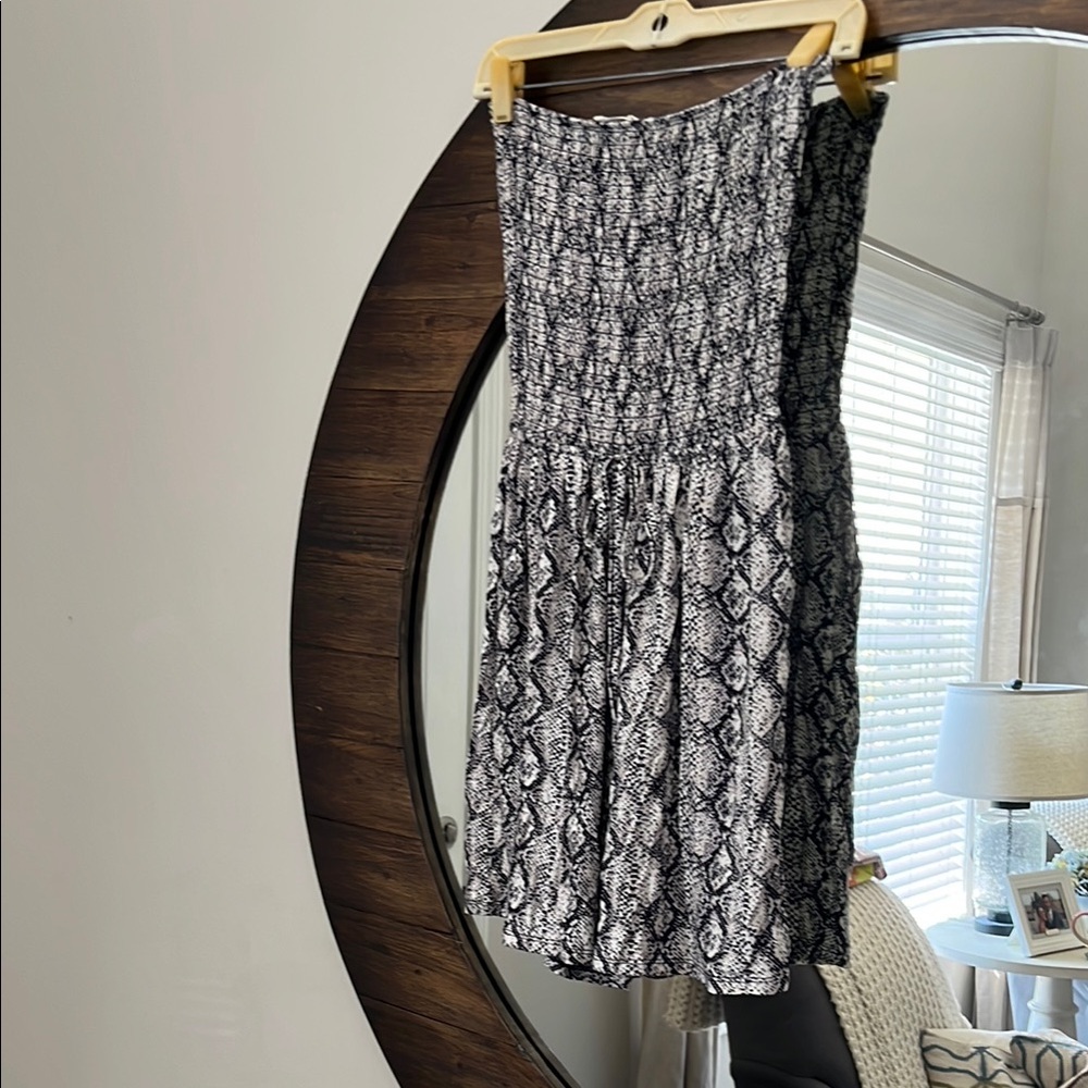 Black and White Patterned Romper